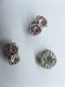 10 Metal European Thread Beads with Pink Rhinestone