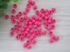 2100 Plastic Fuschsia Barrel Pony Beads 6x8mm