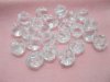 1Bag X 350Pcs Clear Rose Flower Shaped Beads 14mm 1Bag X 350Pcs Clear Rose Flower Shaped Beads 14mm