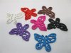 150 Hollow Out Butterfly Wooden Beads Jewelry Findings