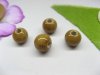 100 Coffee Round Porcelain Beads 10mm be-g528