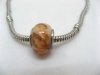 100 Coffee Murano Round European Glass Beads be-g311 100 Coffee Murano Round European Glass Beads be-g311