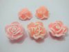 195 Peach White Fimo Rose Flower Beads Jewellery Findings 2cm