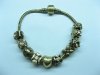 20 Asorted Bronze Plated Thread European Beads Charm