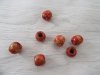 300 Red European Wooden Pony Bead DREADLOCK Hair Beads 11x12mm