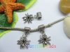 20pcs Tibetan Silver Bail Beads European Beads w/Dangle Spider