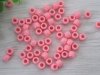 2000 New Pink Plastic Barrel Pony Beads 6x8mm 2000 New Pink Plastic Barrel Pony Beads 6x8mm
