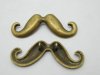 40Pcs Mustache Beads Pendants Charms Jewelry Finding 45x20x2mm 40Pcs Mustache Beads Pendants Charms Jewelry Finding 45x20x2mm