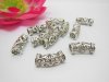 100Pcs Metal Filigree Curved Spacer Tube Beads 25mm 100Pcs Metal Filigree Curved Spacer Tube Beads 25mm
