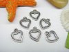 50pcs Metal Lovely Heart Charms yw-ac-mc44