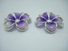 20Pcs Purple Frangipani Hairclip Jewelry Finding Beads 48mm 20Pcs Purple Frangipani Hairclip Jewelry Finding Beads 48mm