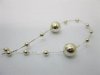 1Roll X 60Meter Golden Beaded Garland for Wedding Craft Dia.8mm 1Roll X 60Meter Golden Beaded Garland for Wedding Craft Dia.8mm