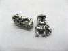 50 Charms Metal Elephant European Beads ac-sp513