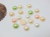 950Pcs Semi-Circle Simulated Pearl Bead Flatback Mixed Color