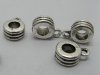 20pcs Tibetan Silver Circle Bail Beads Fit European Beads