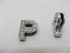 10 Fashion Rhinestone Letter "P" Beads Collar Charms 10 Fashion Rhinestone Letter "P" Beads Collar Charms