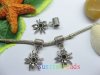 20pcs Tibetan Silver Bail Beads European Beads w/Dangle Spider 20pcs Tibetan Silver Bail Beads European Beads w/Dangle Spider