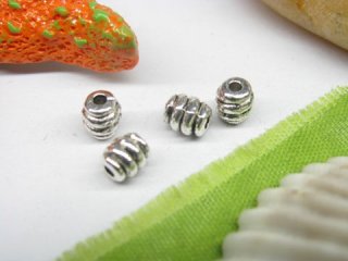 100pcs Metal Barrel Beads yw-ac-mb29