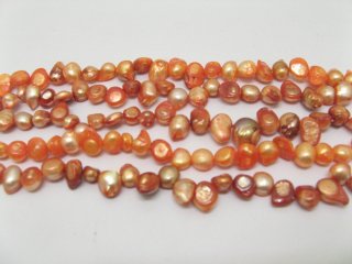 5 strand pink fresh water pearl beads