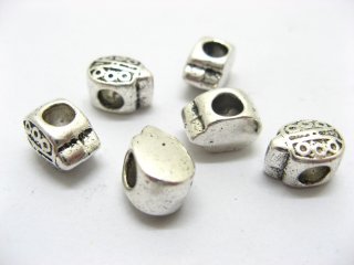 500 Silver Beetle Charms Fit European Beads ac-sp445