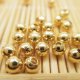2000 Golden Plated Coated 6mm Round Spacer Beads