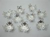 1000 Shiny Silver Plated Filigree flower Bead Caps 1000 Shiny Silver Plated Filigree flower Bead Caps