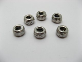 20 Alloy European Carved Metal Thread Beads ac-sp277