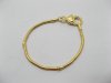 1 X Golden Heart Clasp European Bracelet 20cm ac-str254