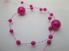 1Roll X 60Meter Fuschia Beaded Garland for Wedding Craft Dia.8mm 1Roll X 60Meter Fuschia Beaded Garland for Wedding Craft Dia.8mm
