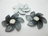 20Pcs Black Flower Hairclip Jewelry Finding Beads 6cm 20Pcs Black Flower Hairclip Jewelry Finding Beads 6cm