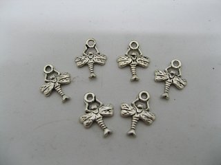 200 Metal dragonfly Pendants Jewelry finding
