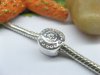 10 Silver Thread European Beads pa-m196 10 Silver Thread European Beads pa-m196