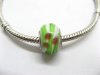100 White Murano Round Glass European Beads be-g327 100 White Murano Round Glass European Beads be-g327