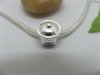 20 Silver Hat Thread European Beads pa-m112