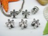 20pcs Tibetan Silver Flower Beads Fit European Beads Yw-pa-mb124 20pcs Tibetan Silver Flower Beads Fit European Beads Yw-pa-mb124