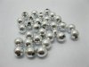 1000 Silver Plated Coated 10mm Round Spacer Beads 1000 Silver Plated Coated 10mm Round Spacer Beads