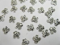 Jewellery finding 250 Metal Flower Basket Pendants