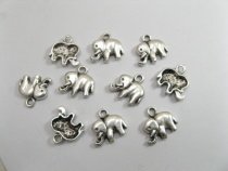 250 Metal Elephant Pendants Jewelry finding