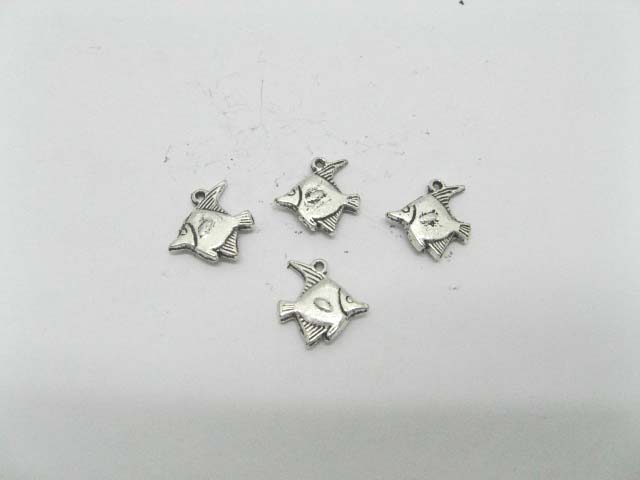 Jewellery supply Charms 200 Metal Fish pendants - Click Image to Close