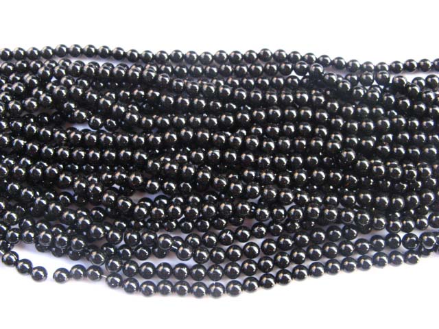 1000 Black Round Simulate Pearl Beads 10mm - Click Image to Close