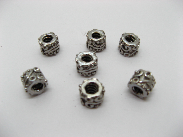 60 Alloy European Carved Metal Thread Beads ac-sp279 - Click Image to Close