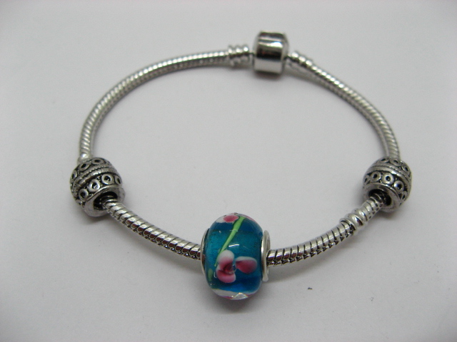 1X Bracelet Fits European Charms Bead Longth 19cm Wholesale - Click Image to Close