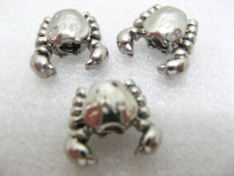 60 Alloy European Crab Metal Thread Beads ac-sp316 - Click Image to Close