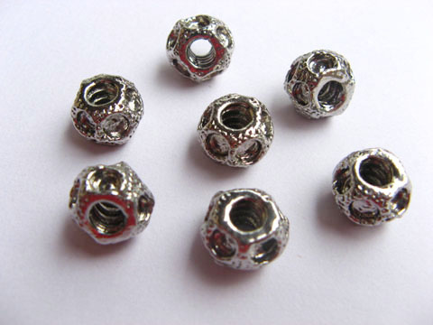 50 Alloy European Barrel Thread Beads ac-sp344 - Click Image to Close