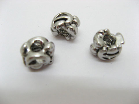 60 Alloy European Barrel Fused Thread Beads ac-sp354 - Click Image to Close