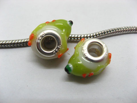 50 Lovely Forg Glass European Beads be-g427 - Click Image to Close
