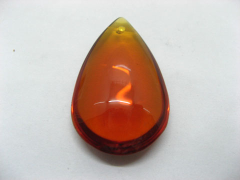 25 Brown Teardrop Crystal Pendants 48mm pd-gd23 - Click Image to Close