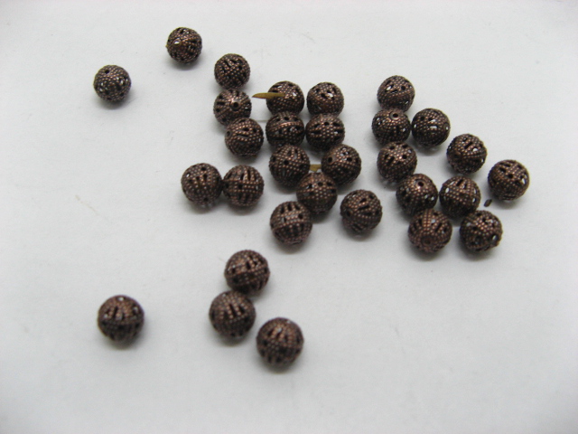 5000 Antique Copper filigree Round Spacer Beads 8mm ac-sp527 5000 Antique Copper filigree Round Spacer Beads 8mm ac-sp527