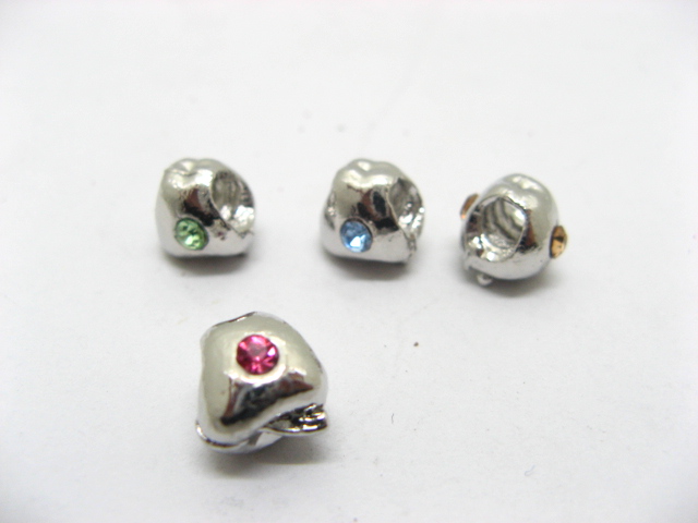 100 Alloy Apple Thread European Beads ac-sp545 - Click Image to Close