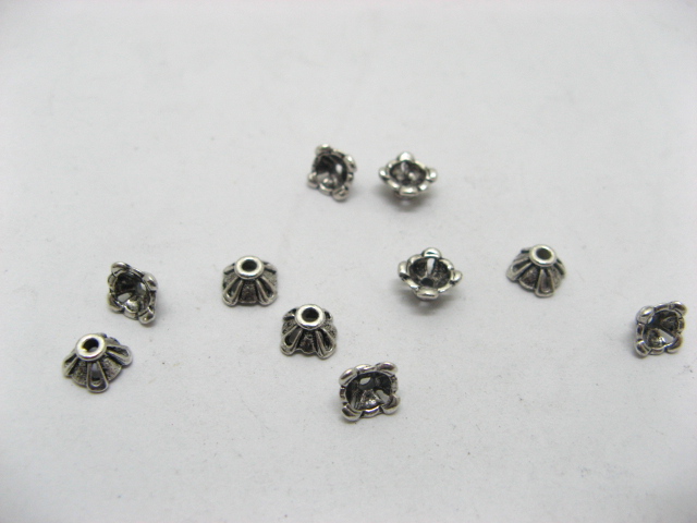 500 Alloy Bali Bead caps 7mm ac-sp556 - Click Image to Close